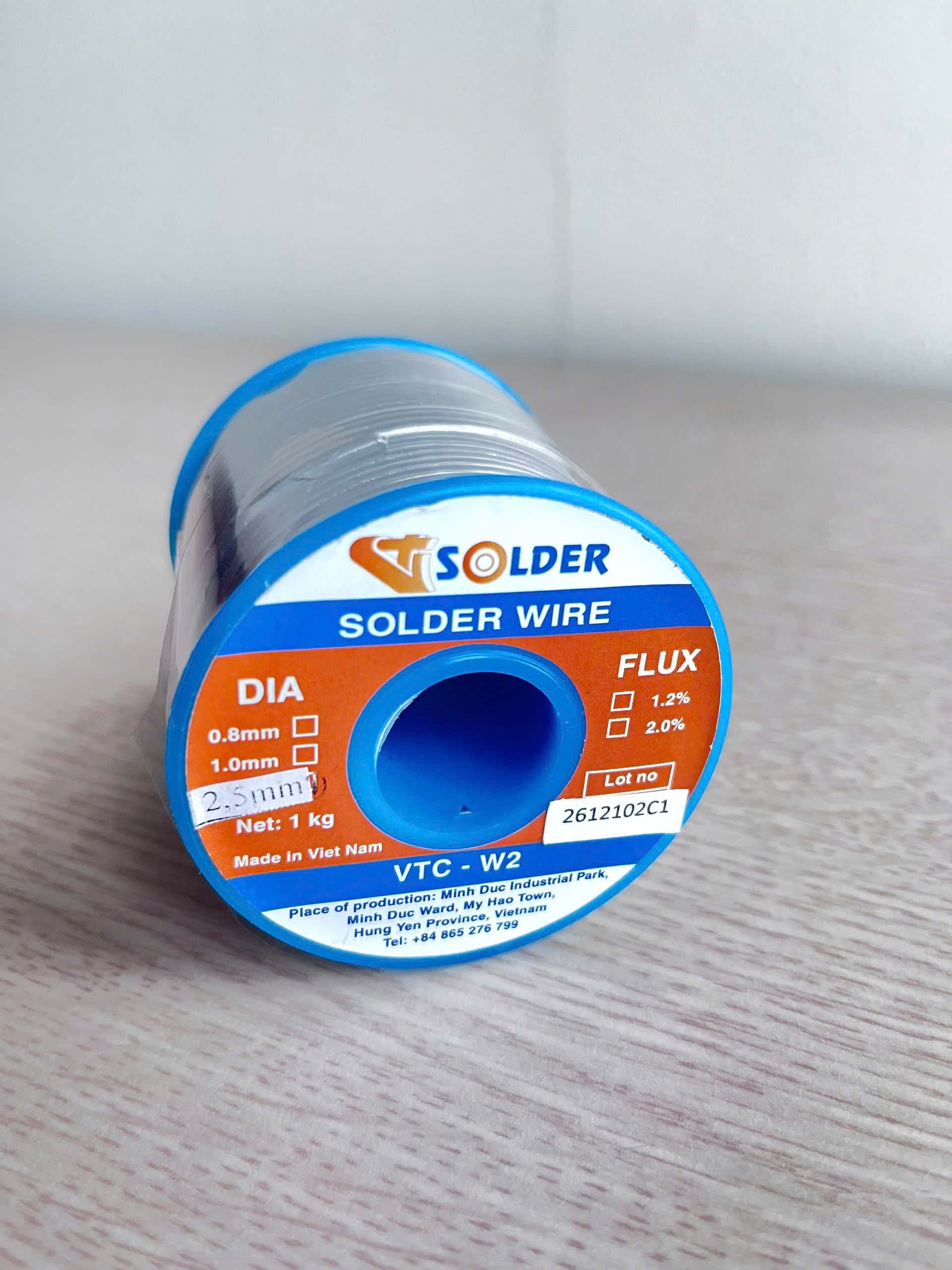 Dây Thiếc Hàn Sn48/Pb52 Có Lõi Nhựa Thông 1KG – VT SOLDER