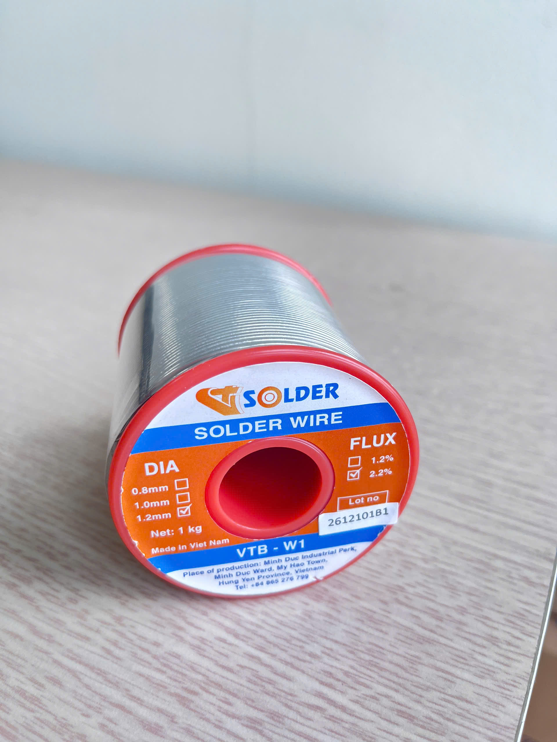 Dây Thiếc Hàn Sn60/Pb40 Có Lõi Nhựa Thông 500G – VT SOLDER